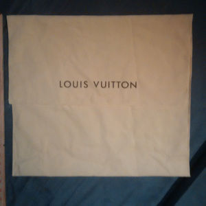 Large Cream/ Tan LV Dust Bag
